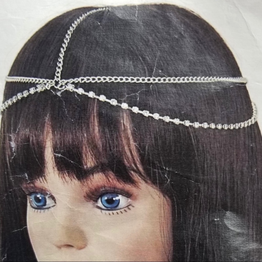 𝅺SILVER headdress jewelry NEW